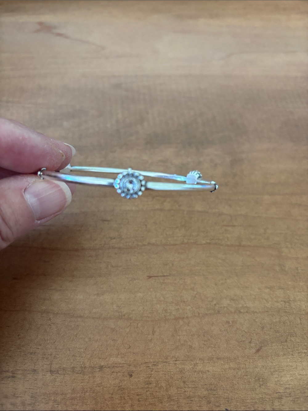 Brighton Silver sparkly Women's Bangle Bracelet